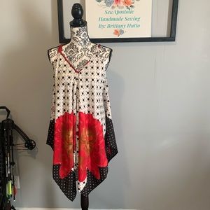Gorgeous red and polka dot top!